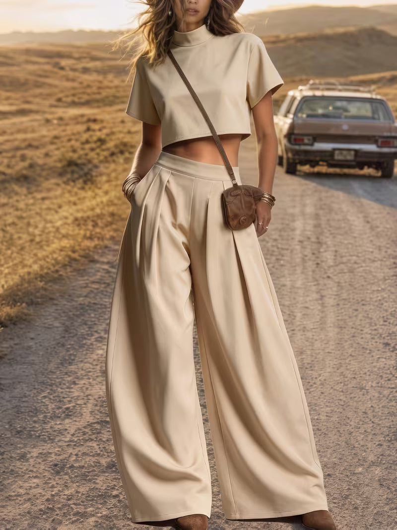 Baalloon pant and crop shirt