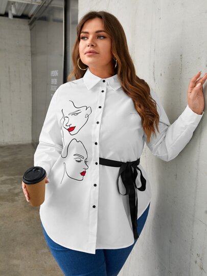 Red Lips Elegance Shirt