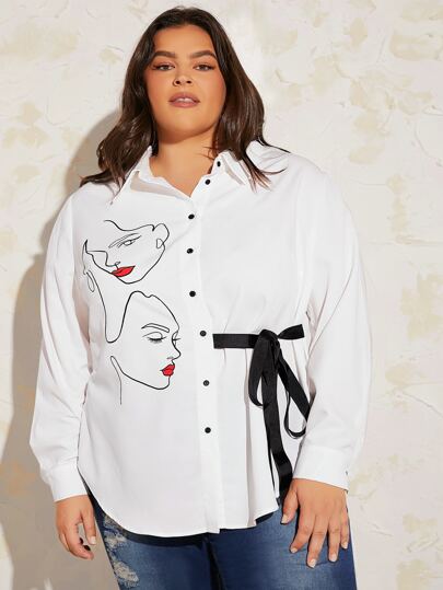 Red Lips Elegance Shirt