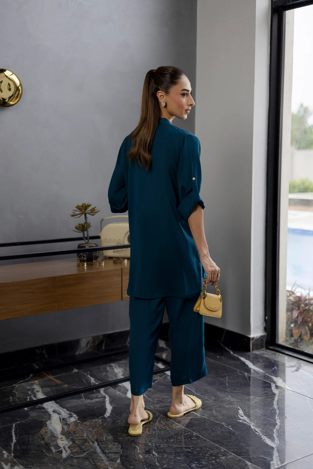 Solid 2PC Dress