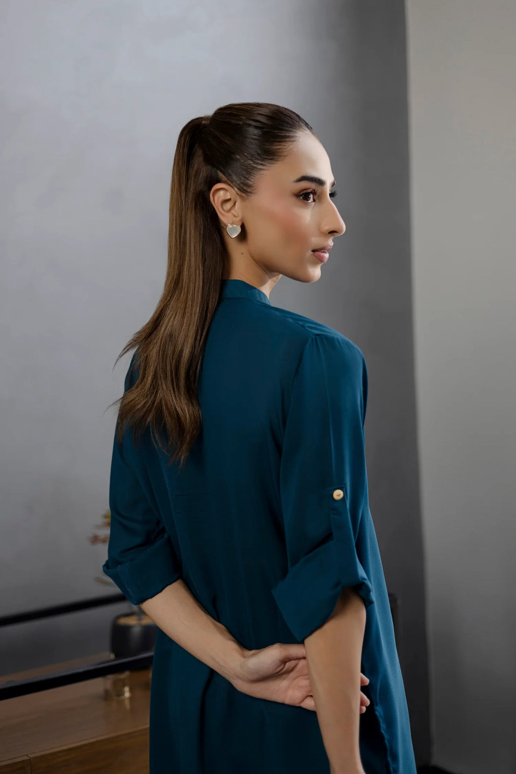 Solid 2PC Dress