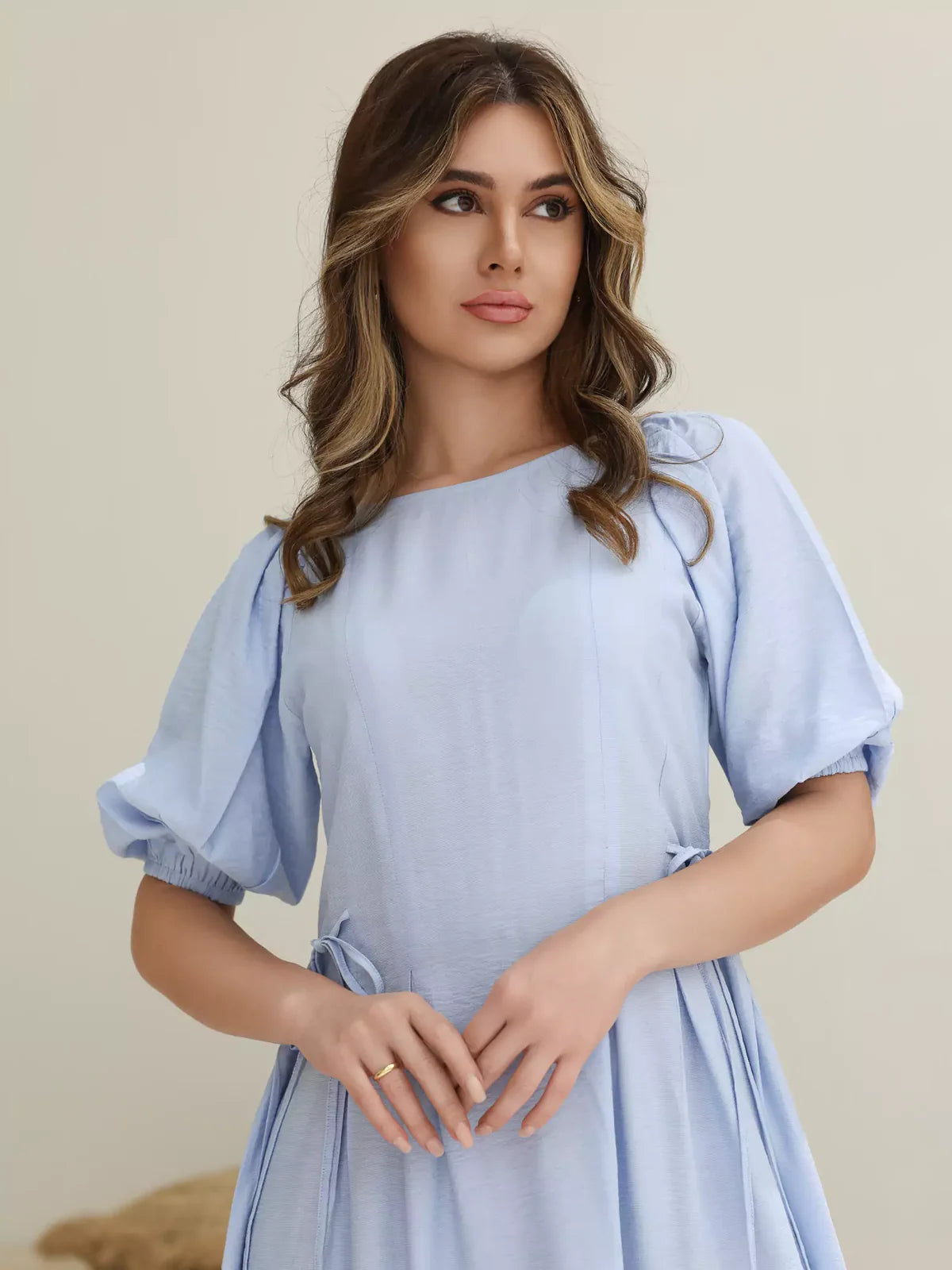 Flutterby Pastel Blue Long Dress