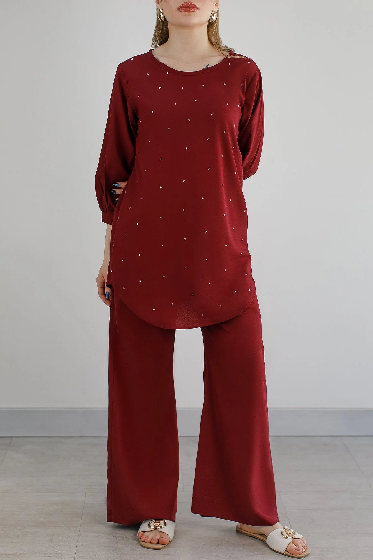2 pcs embellished Co Ord Set