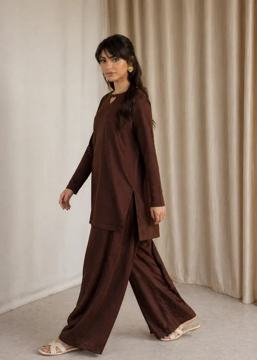 Dark brown cordset