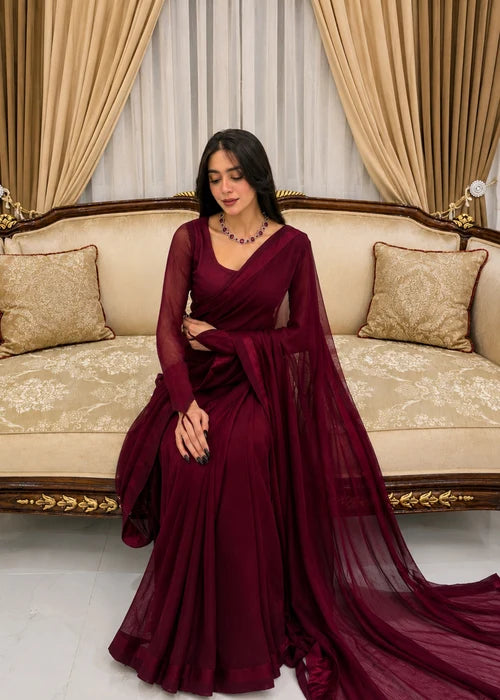 Cherry Luxe Drape Saree