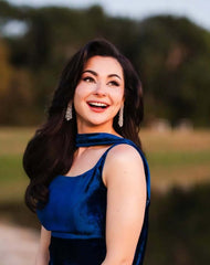 Royal Blue Velvet Flare Suit