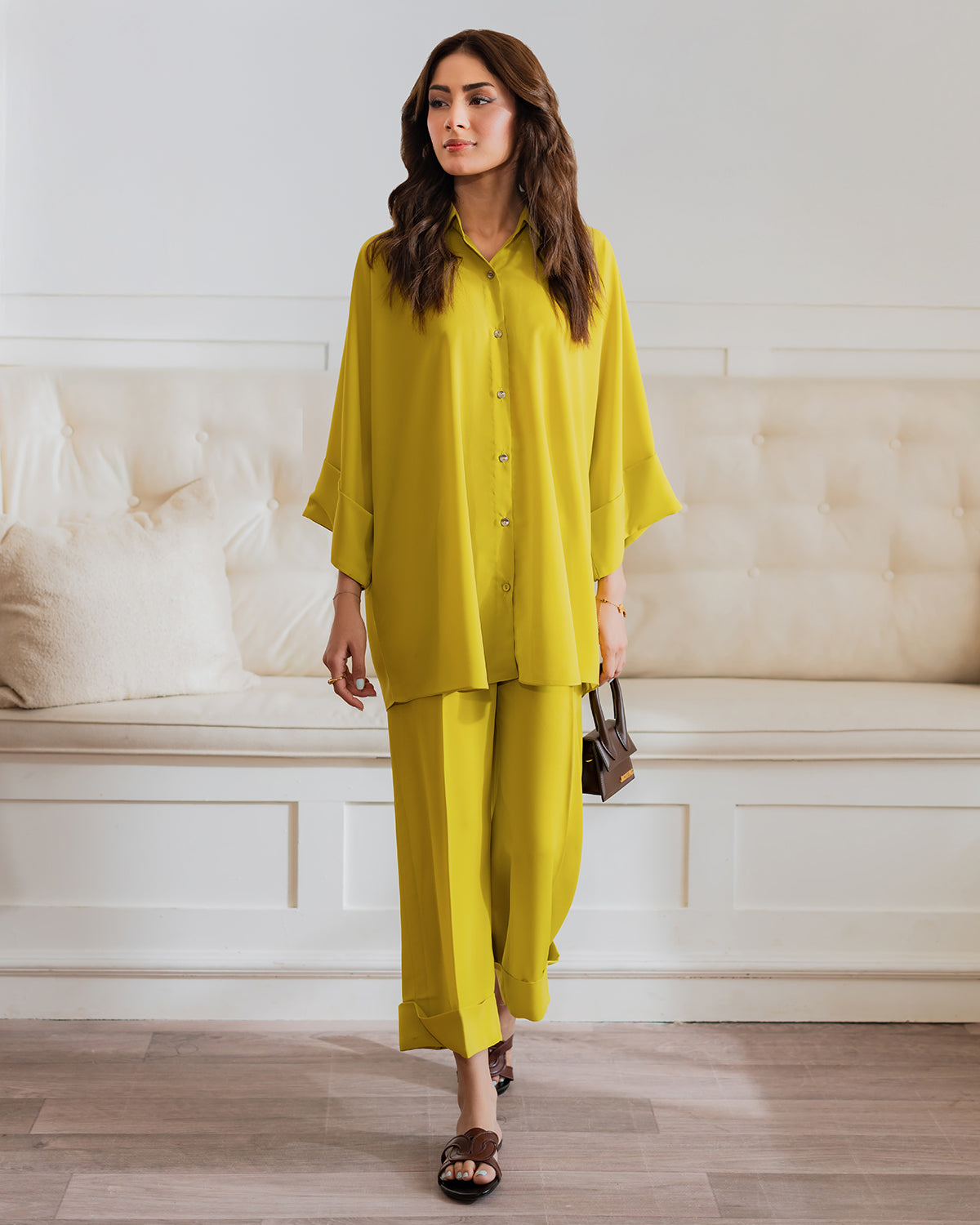 Mustard Yellow Relaxed Co-Ord Set