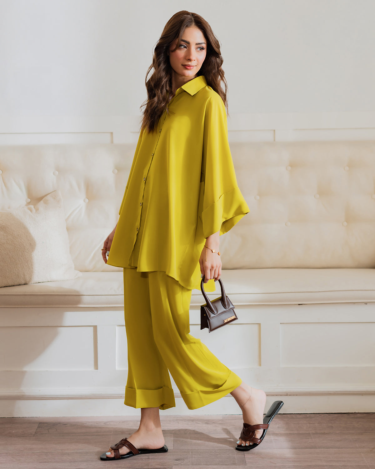 Mustard Yellow Relaxed Co-Ord Set