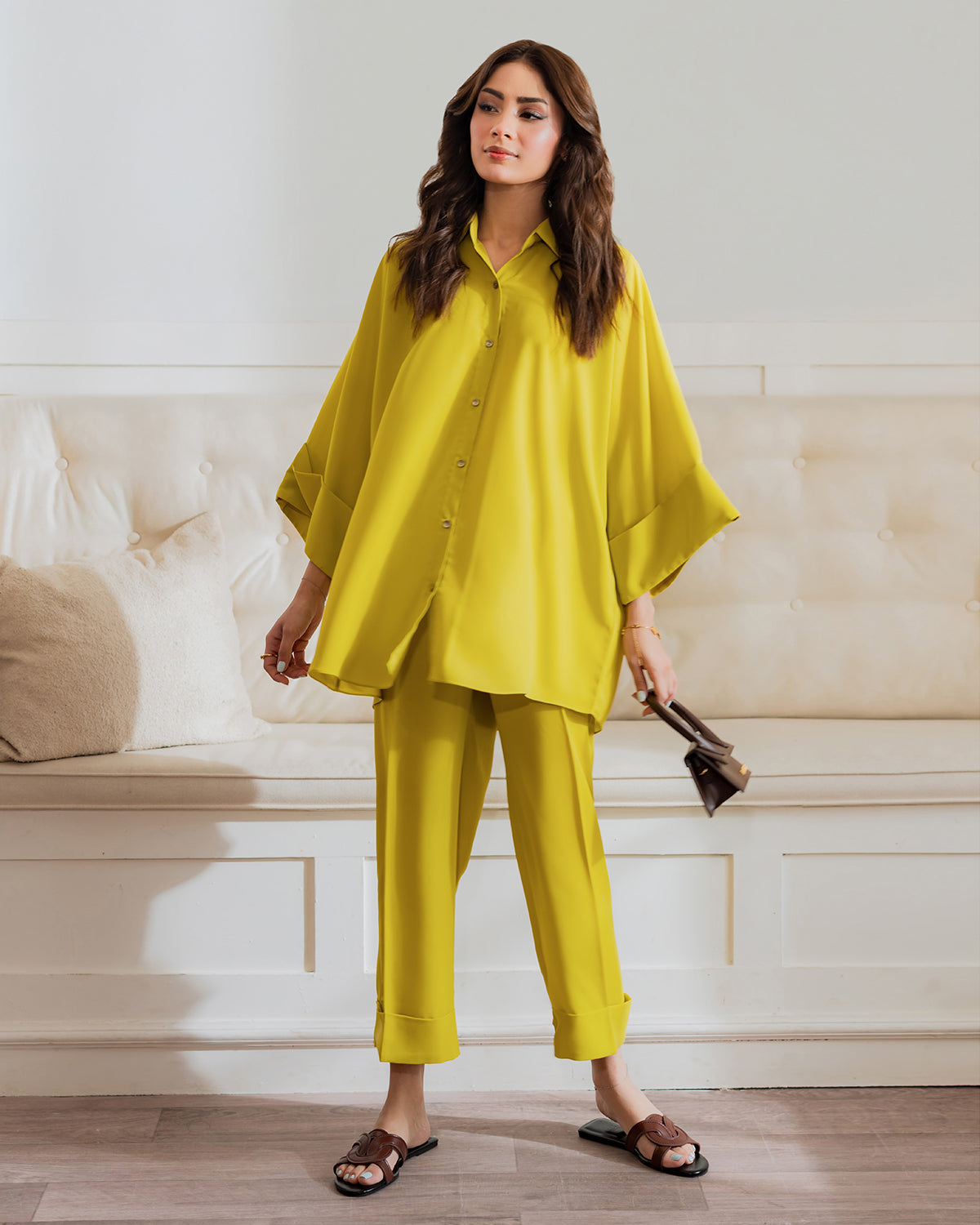 Mustard Yellow Relaxed Co-Ord Set