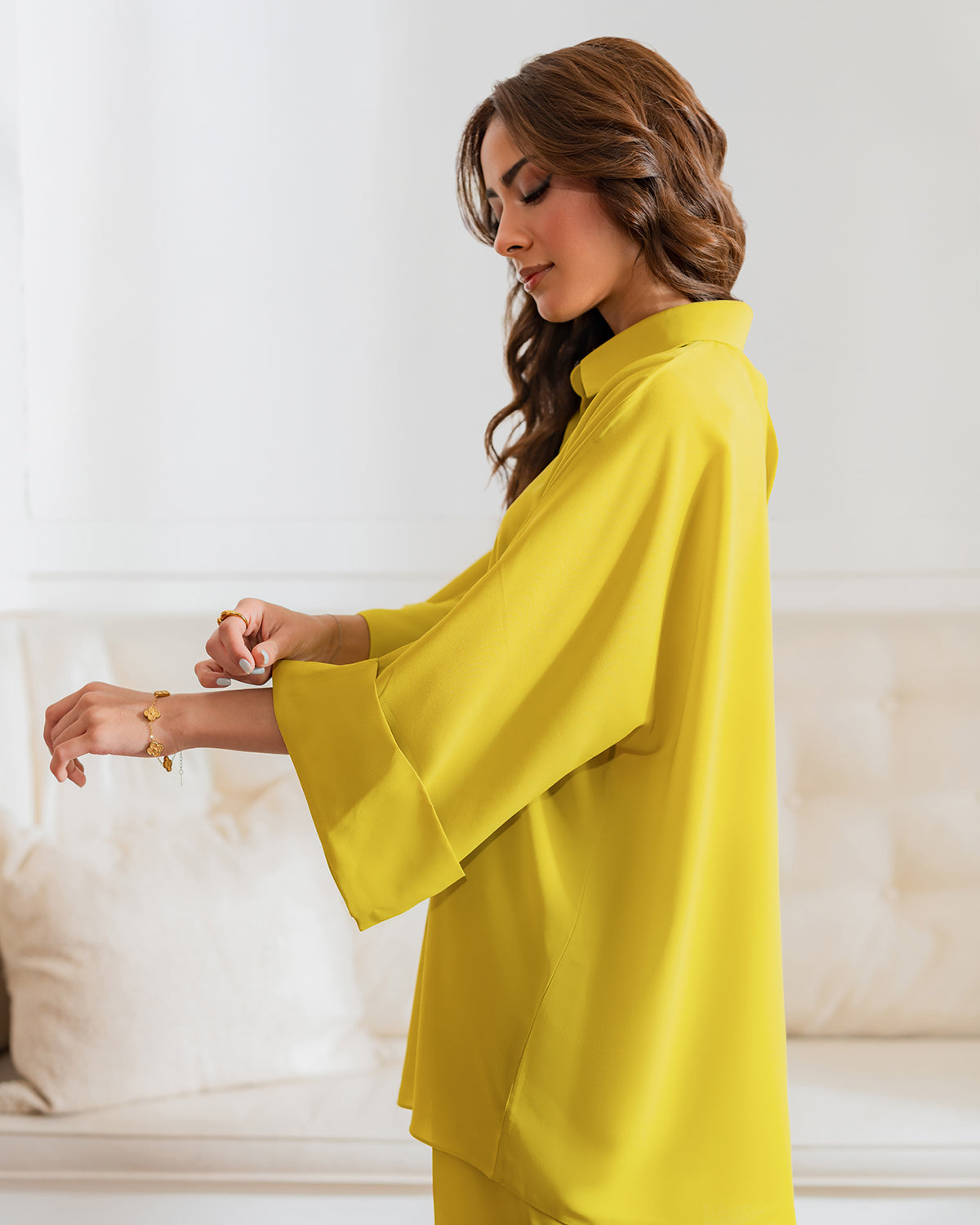 Mustard Yellow Relaxed Co-Ord Set