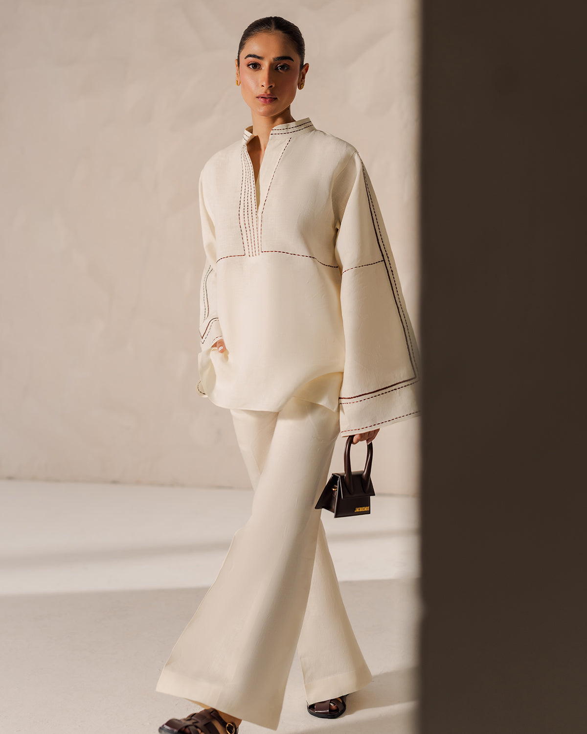 2pc Cream Cord Set