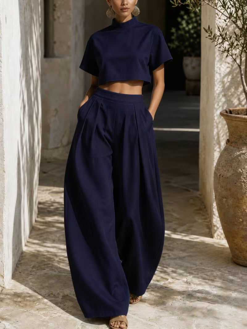 Baalloon pant and crop shirt