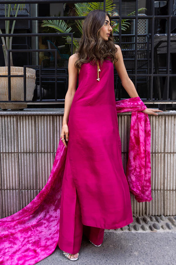 Fuchsia pink dress