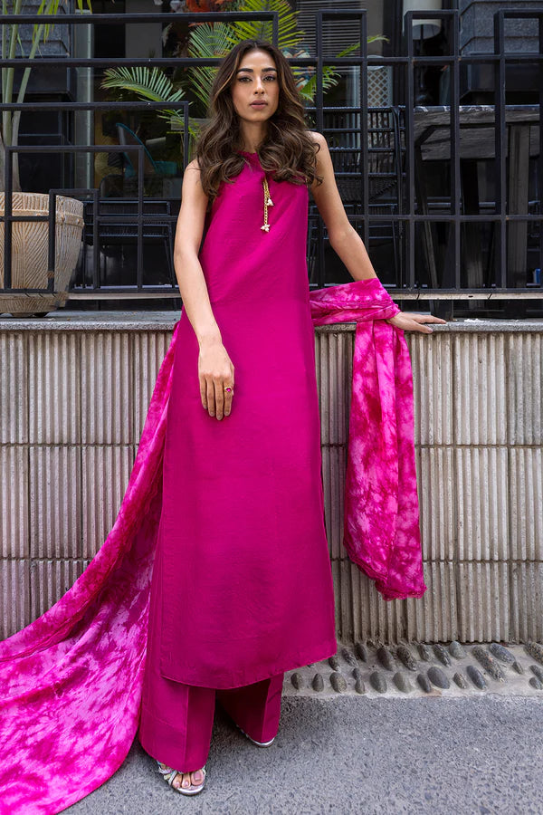 Fuchsia pink dress