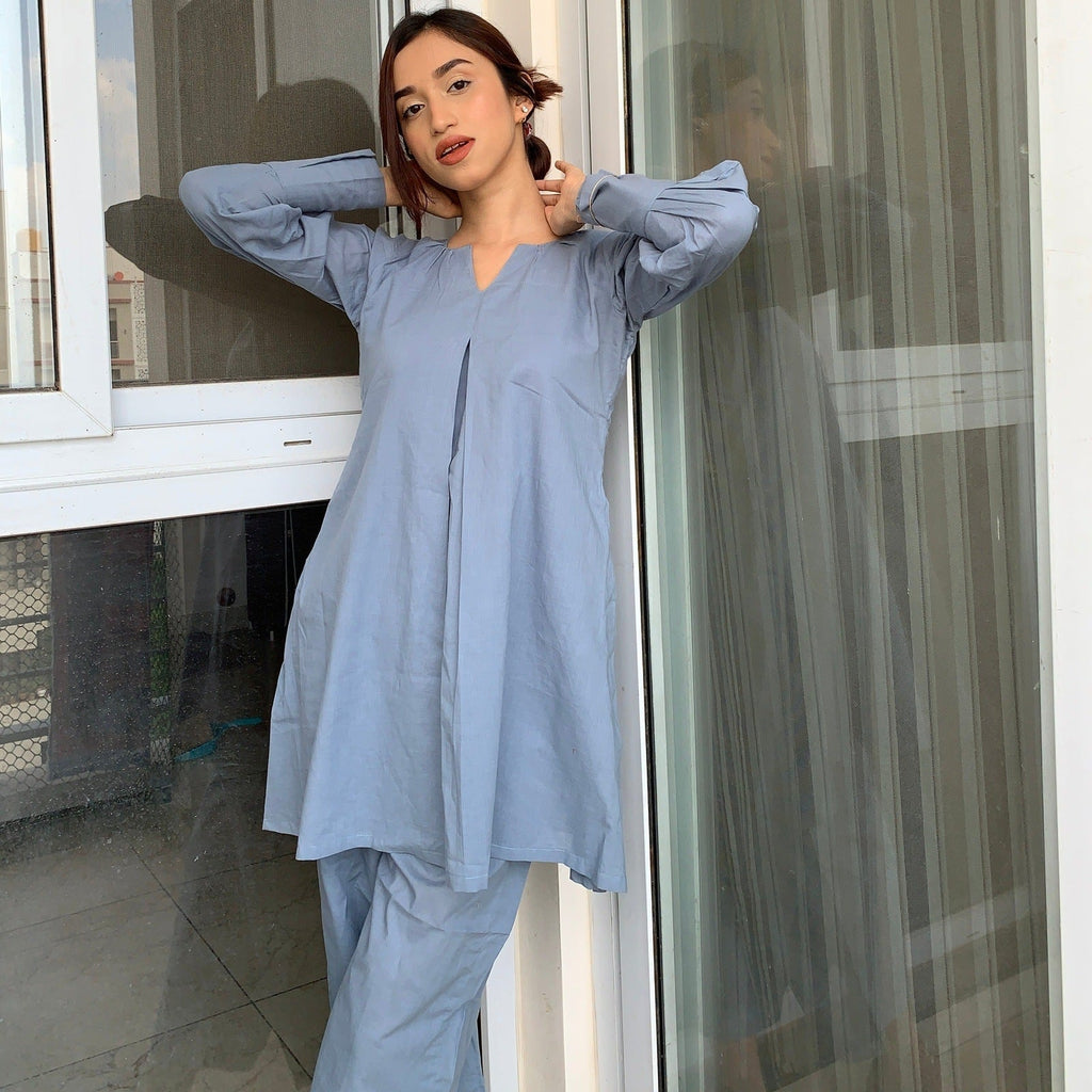 Powder Blue Cord Set