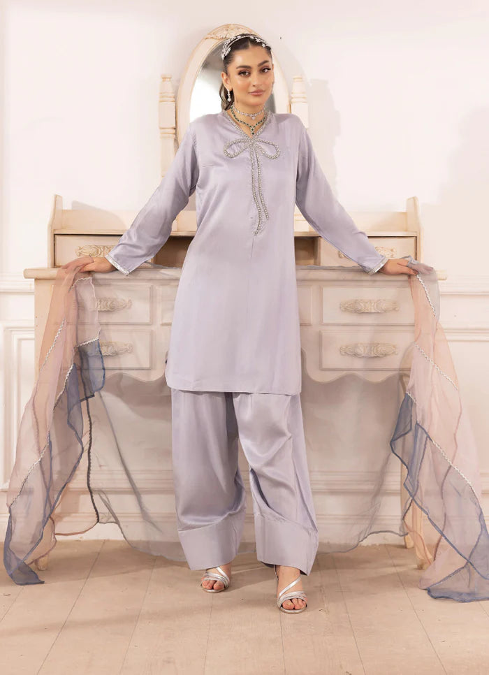 Bow Shalwar Kameez 3pc