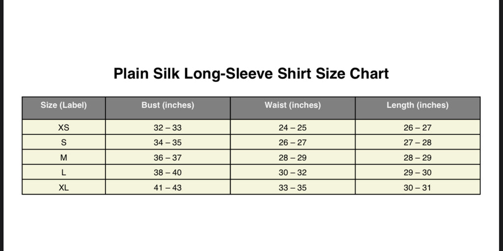 Plain Silk Long-Sleeve Shirt