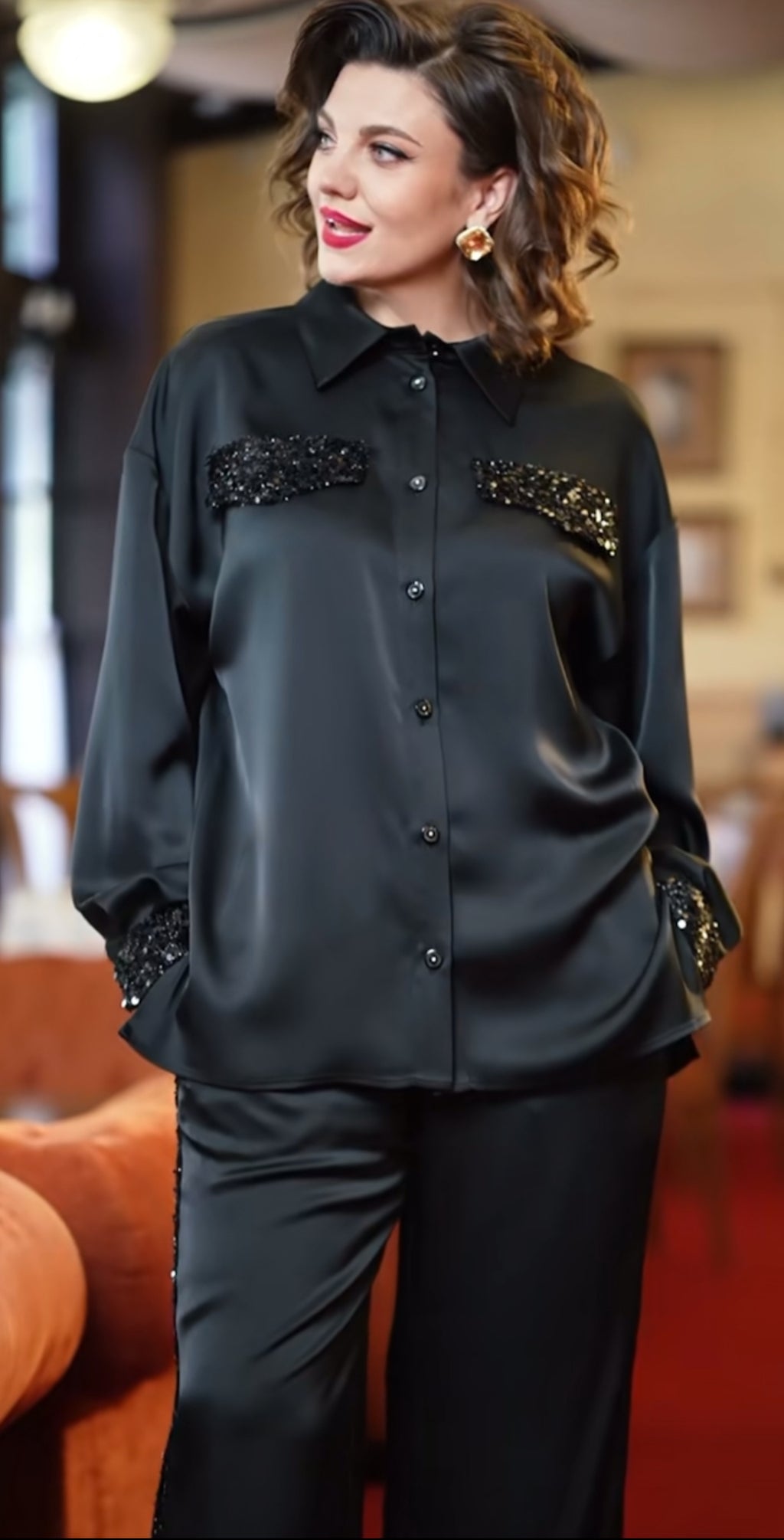 Midnight Luxe Black Co-ord Set