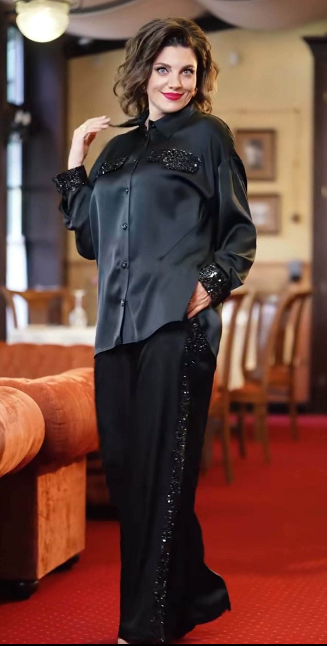 Midnight Luxe Black Co-ord Set