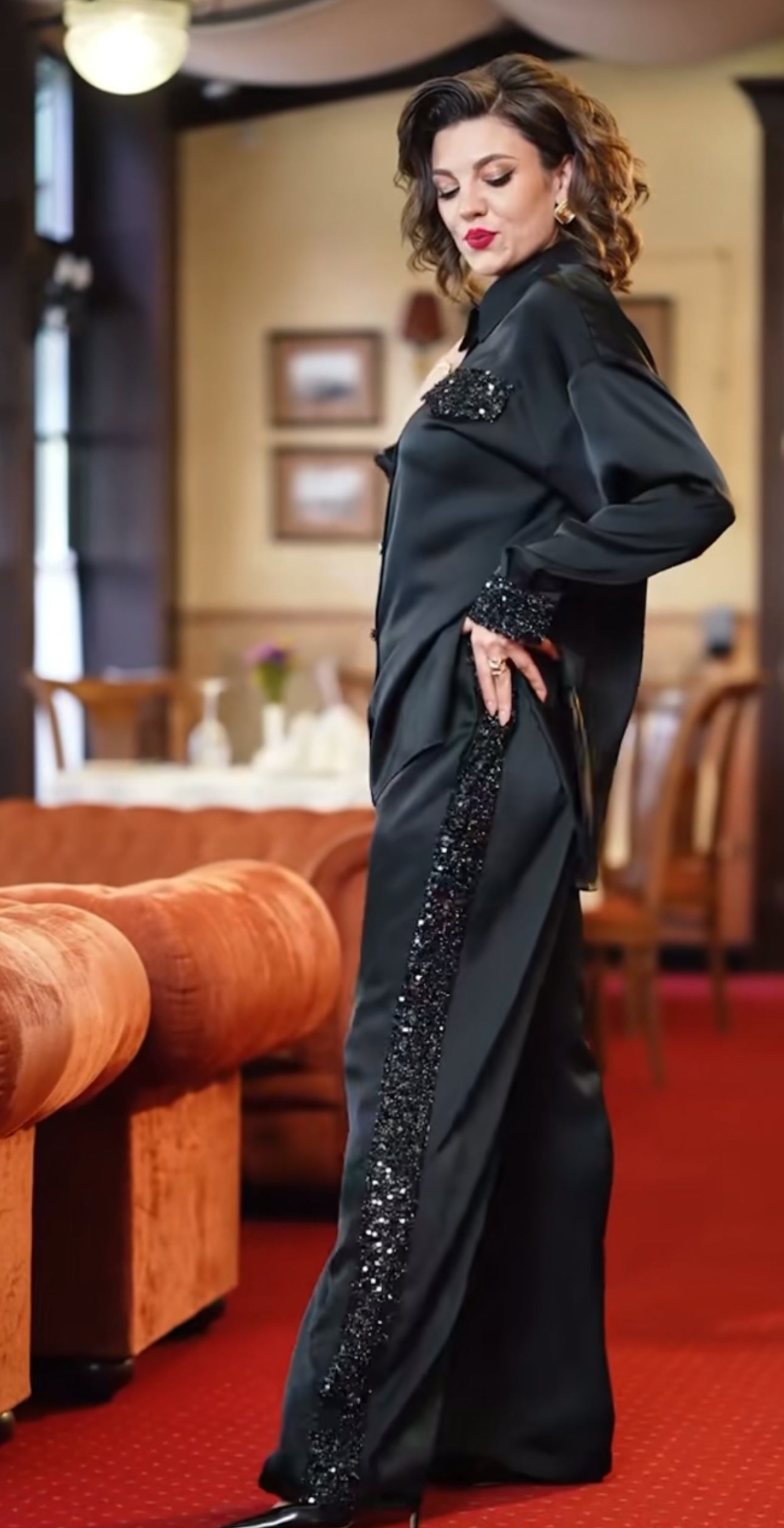 Midnight Luxe Black Co-ord Set