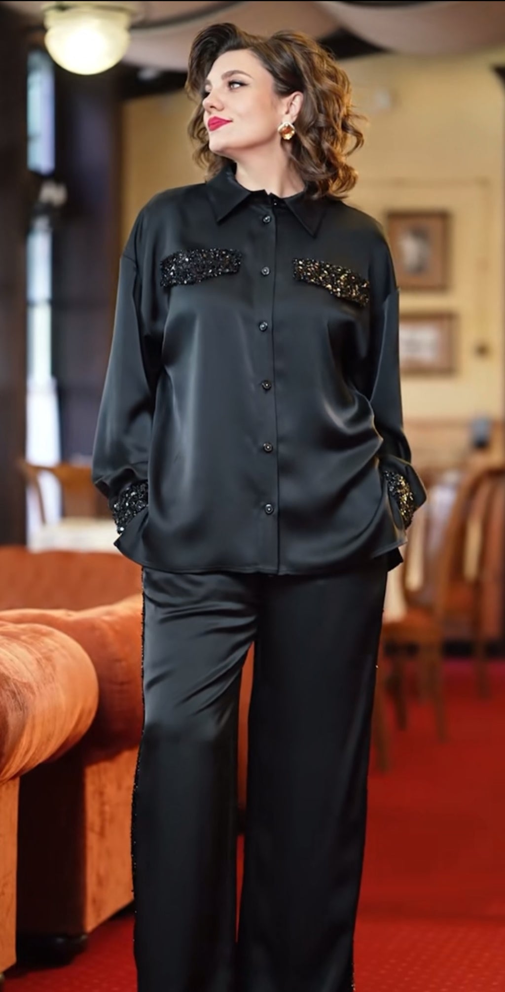 Midnight Luxe Black Co-ord Set