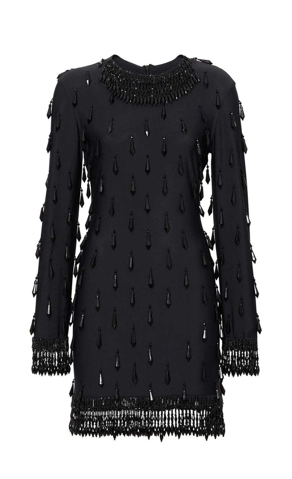 Black Chain-Embellished Luxury Shirt