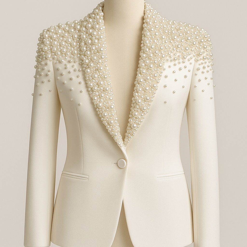Pearl Embellished Blazer