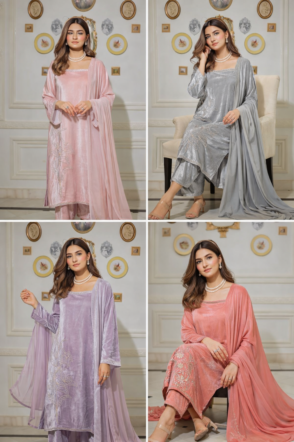 Pastel Velvet Elegance