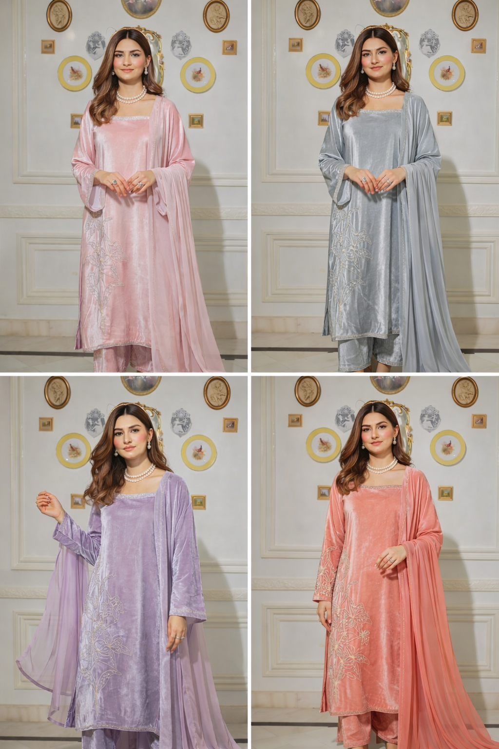 Pastel Velvet Elegance