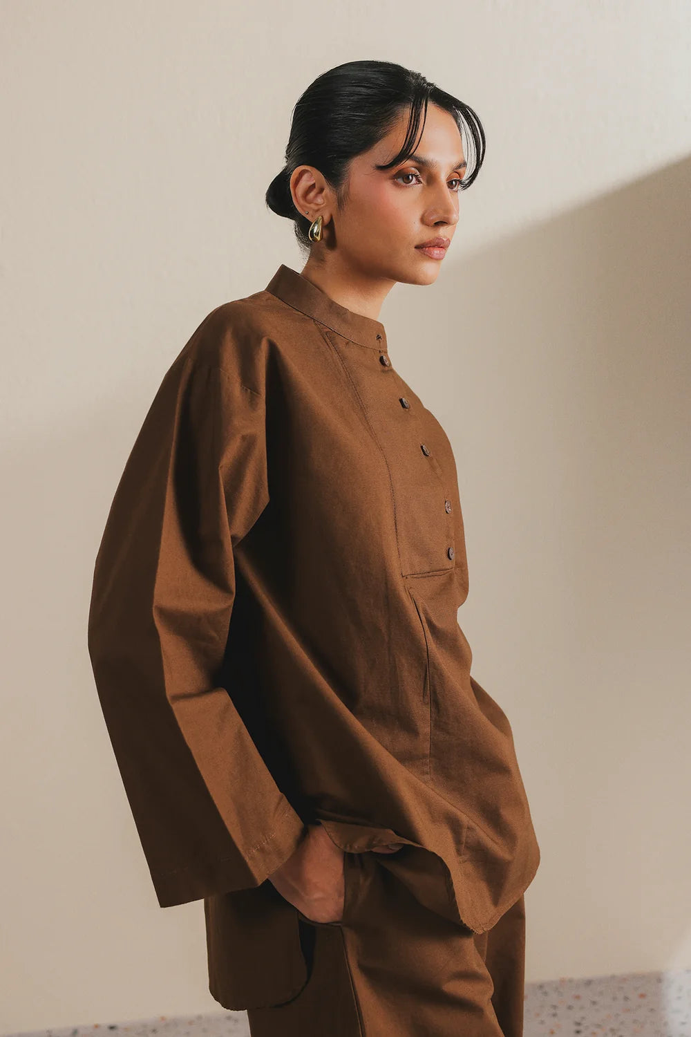 Brown Balloon Pants
