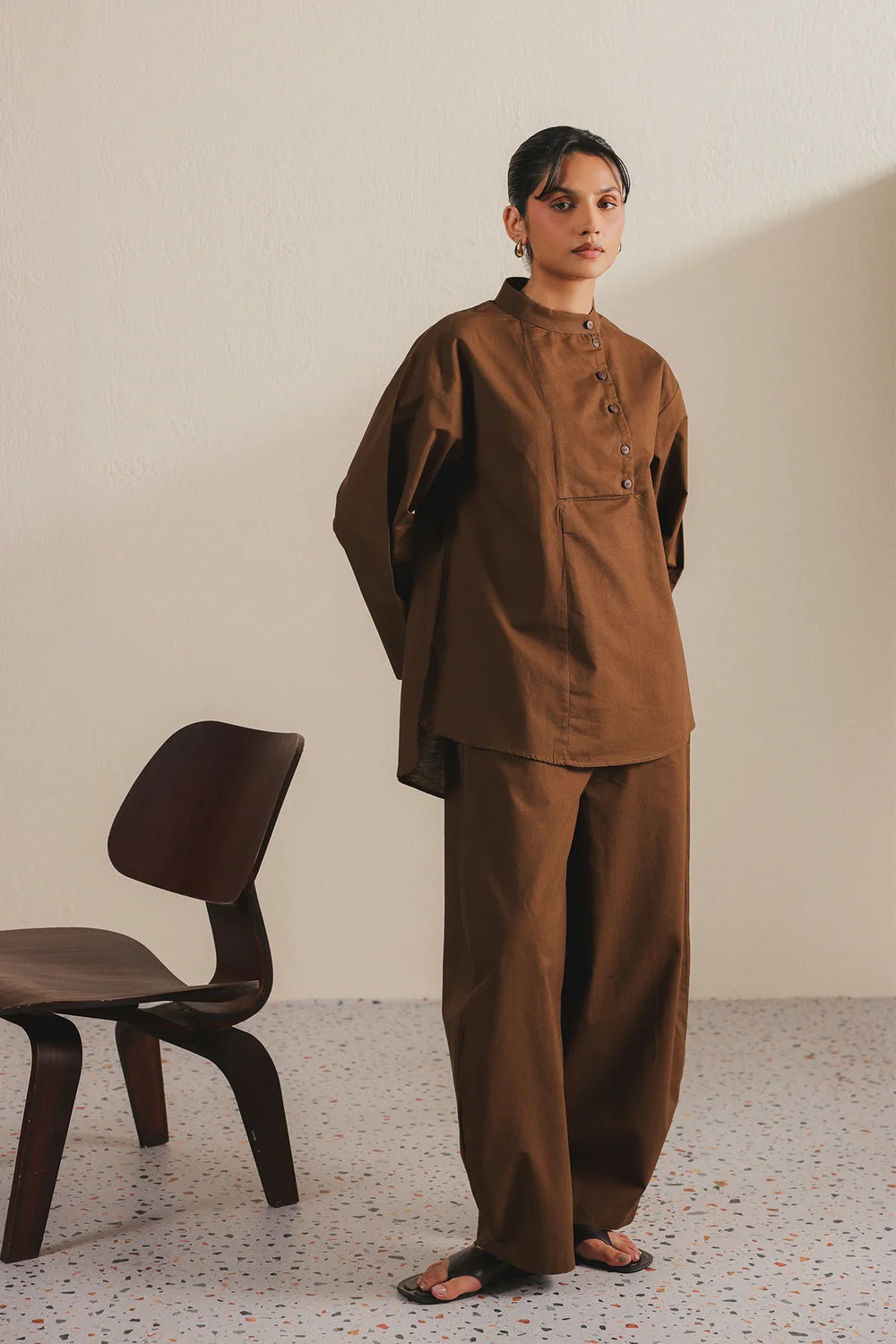 Brown Balloon Pants