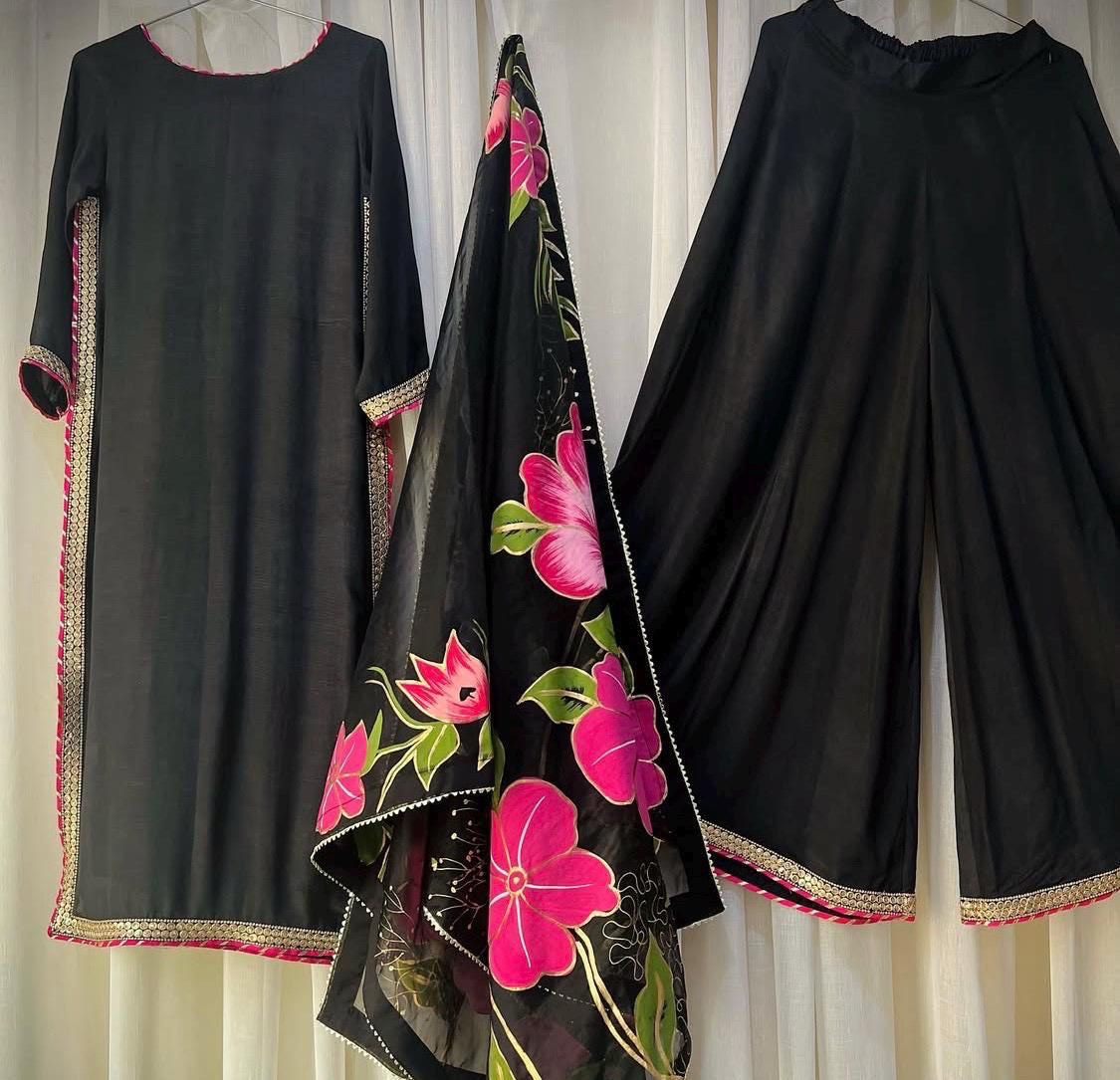Bloom Hand-Painted 3PC Suit