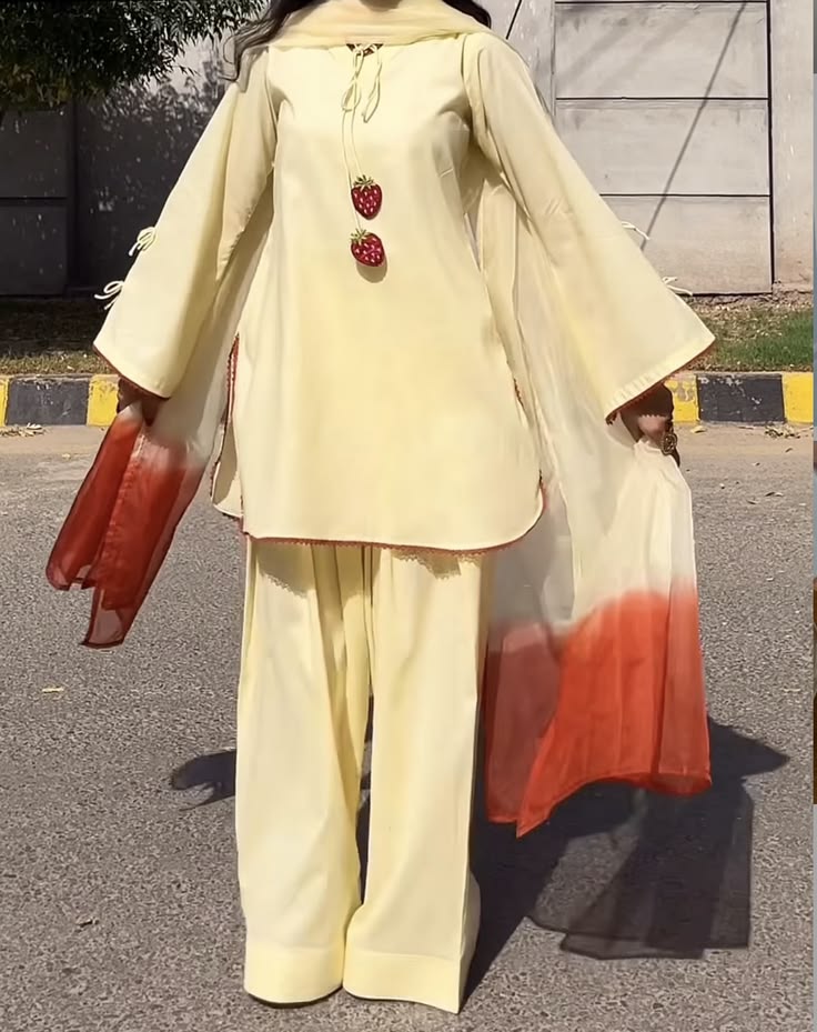 Strawberry Pop Farshi Shalwar Set