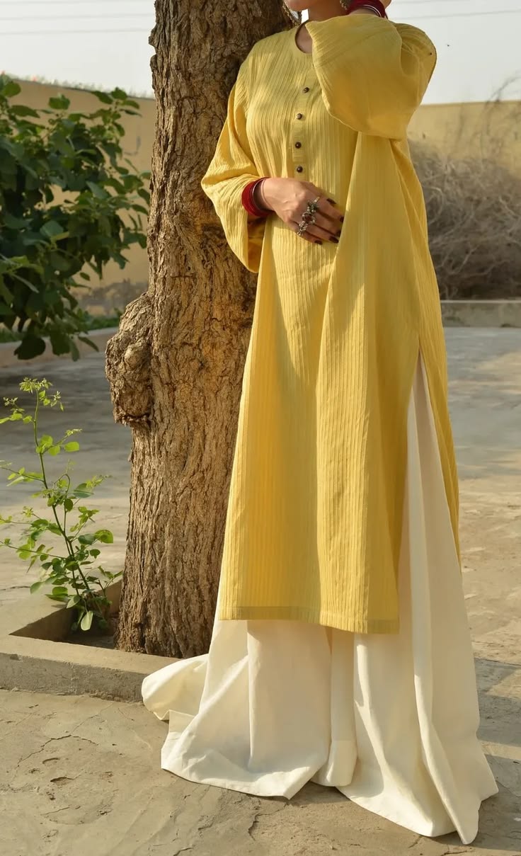 Sunshine Yellow plazzo set