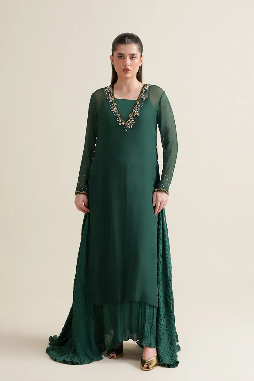 Emerald Green Embellished 3pc