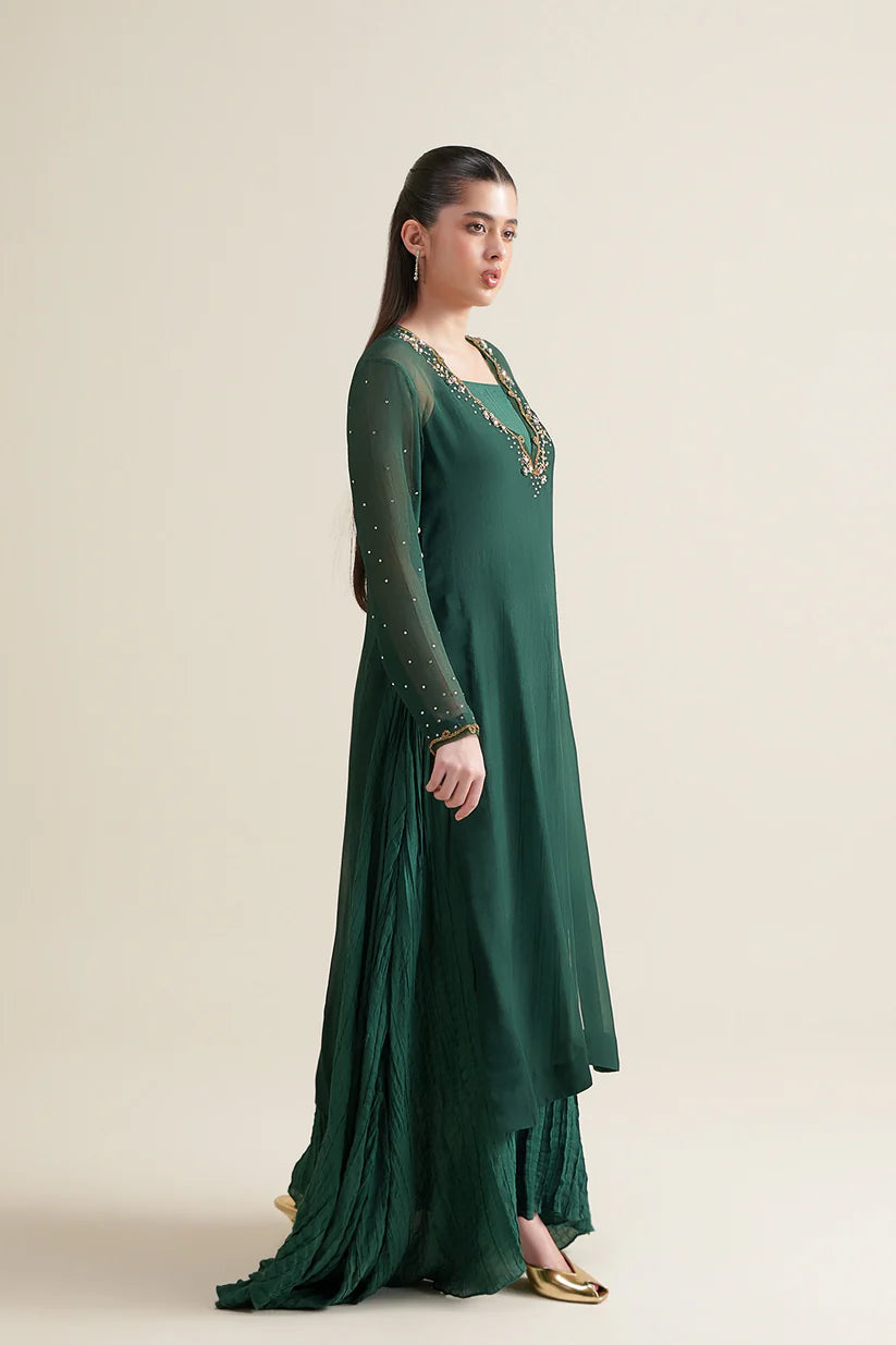 Emerald Green Embellished 3pc