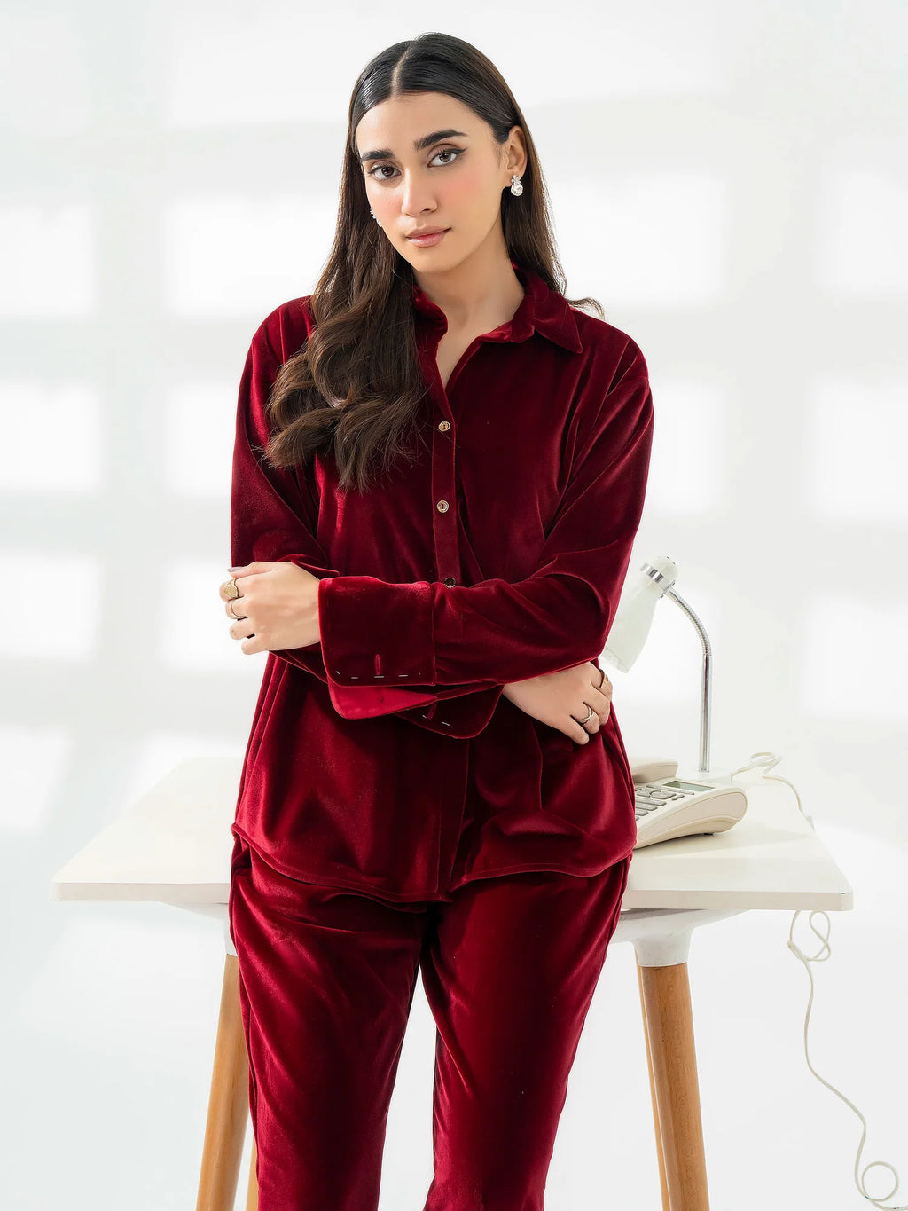 Dyed Velvet Cordset