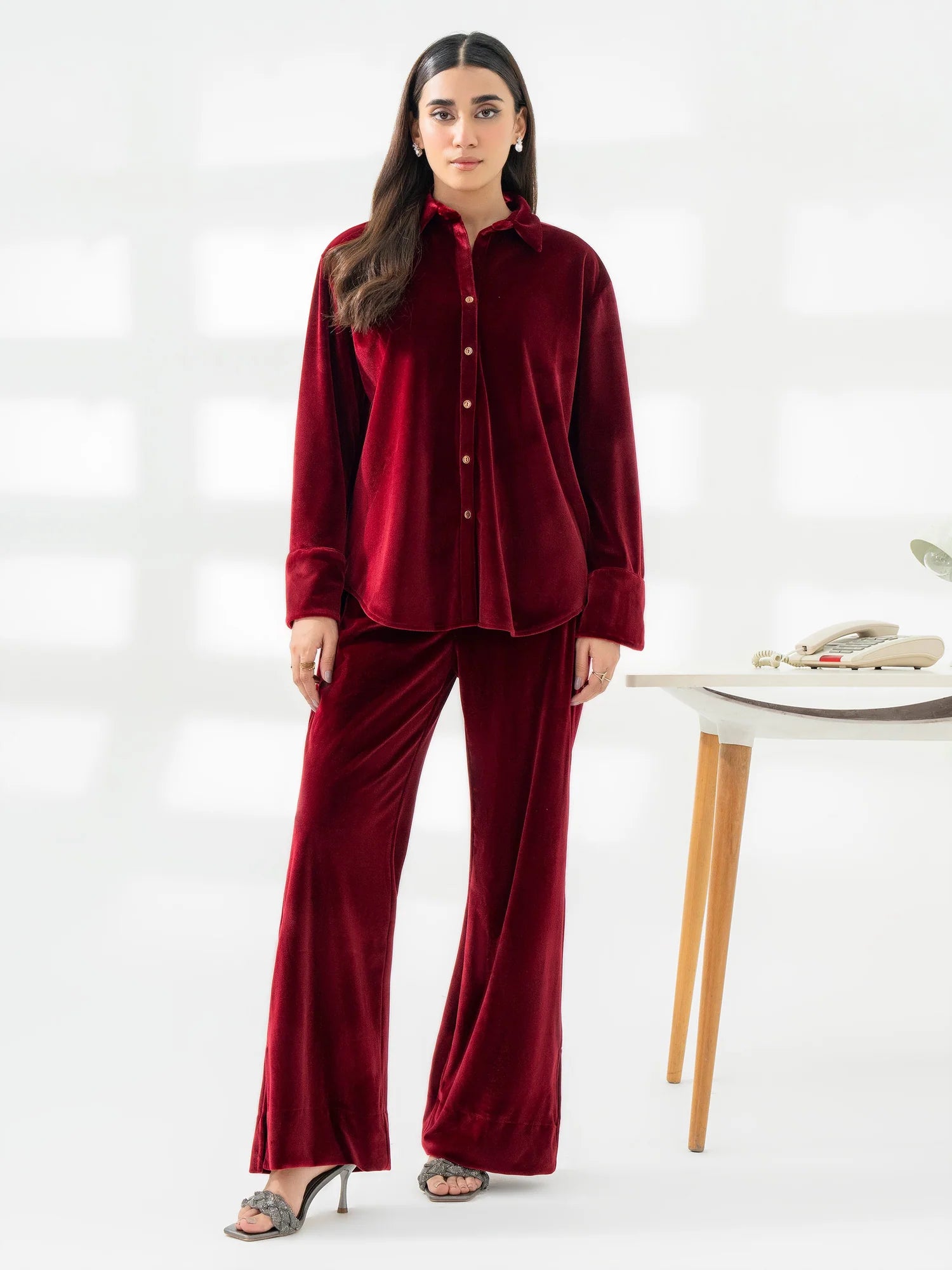 Dyed Velvet Cordset