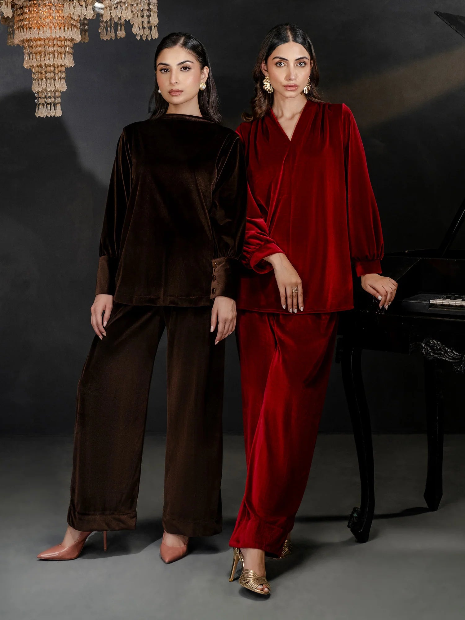 Dyed Velvet Co-Ord Set