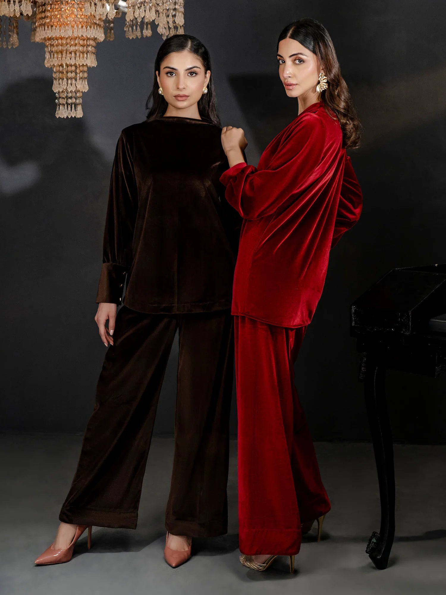 Dyed Velvet Co-Ord Set