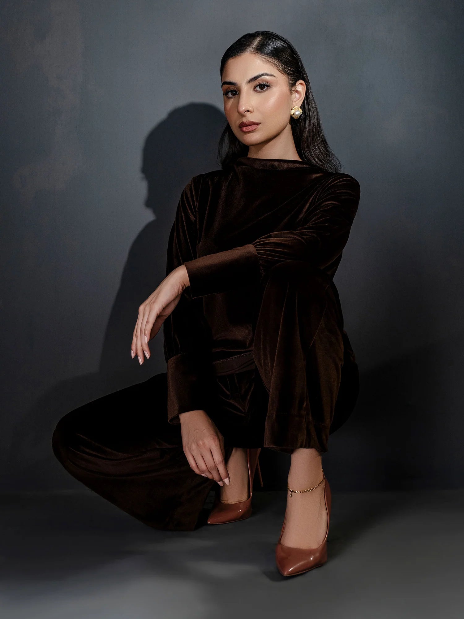 Dyed Velvet Co-Ord Set