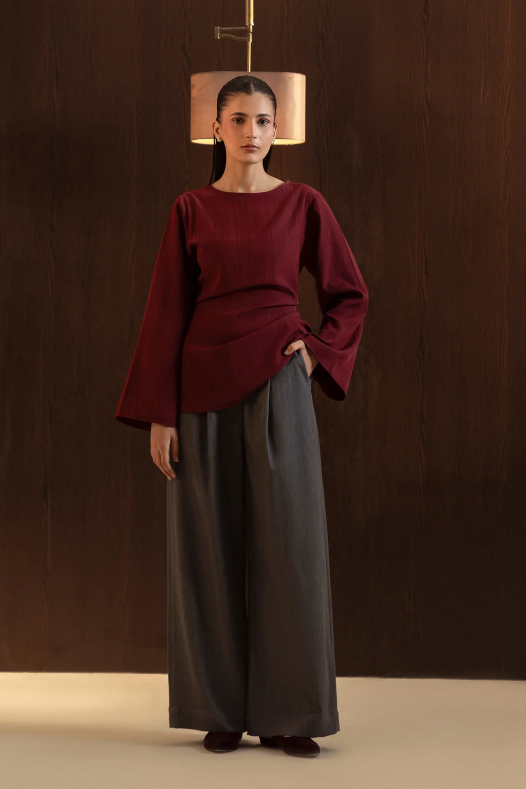 Burgundy Two-Piece