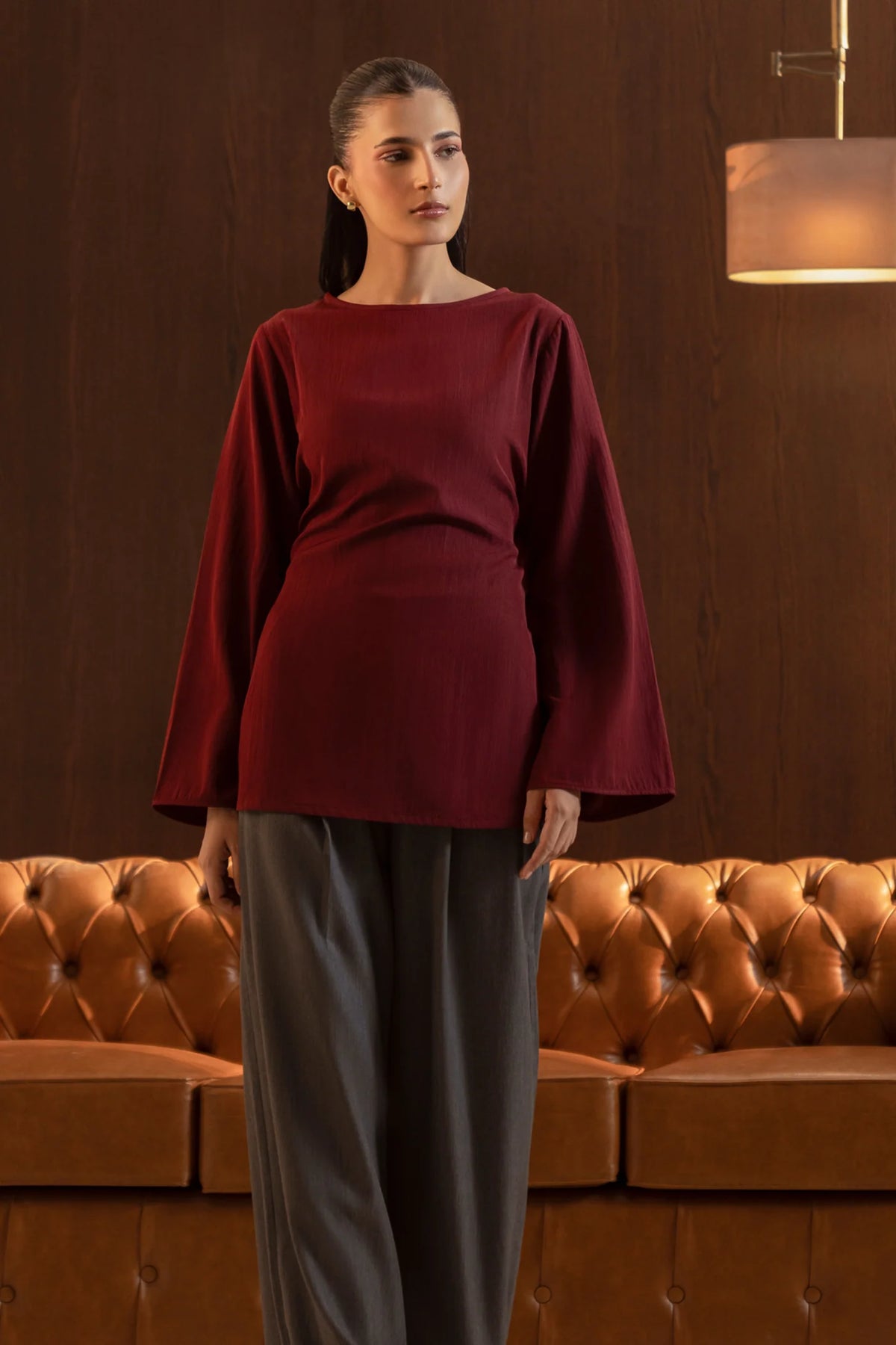 Burgundy Two-Piece