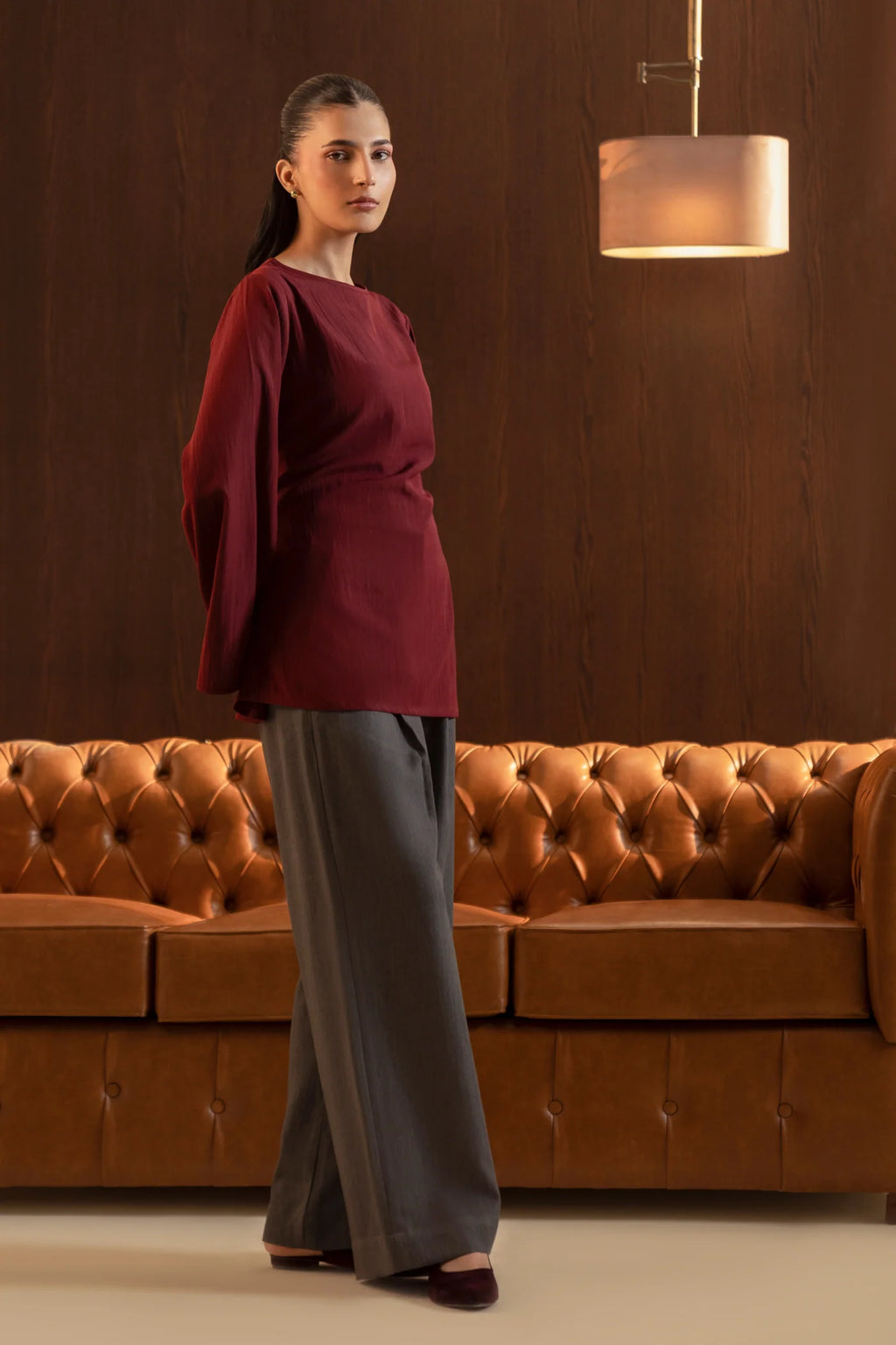 Burgundy Two-Piece