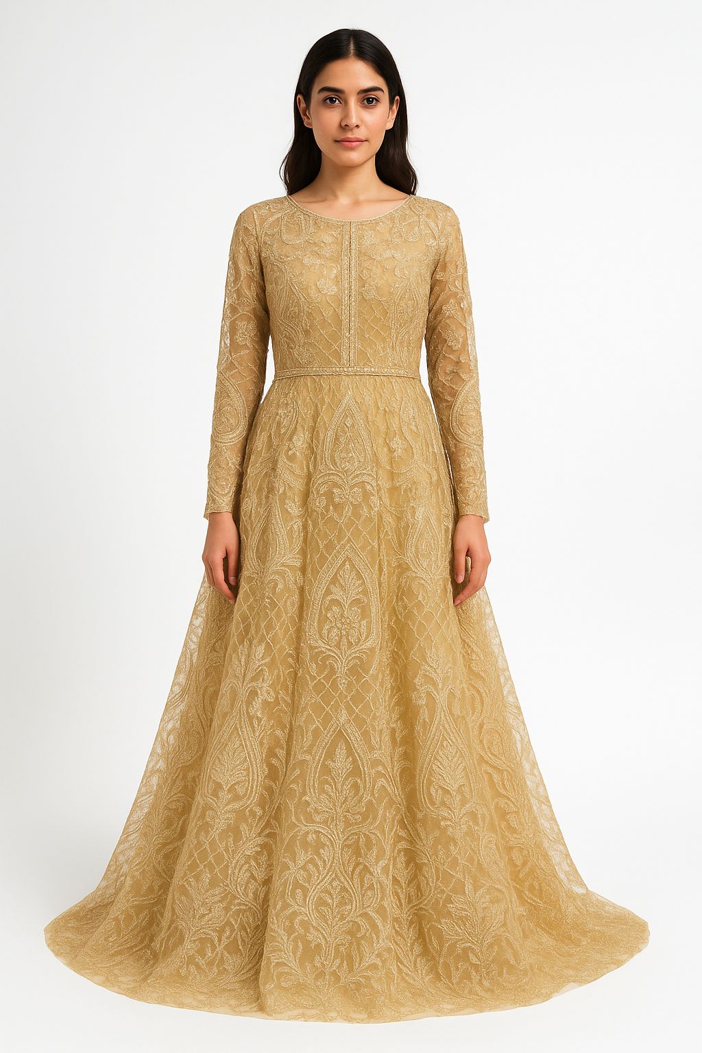 Golden Net Gown
