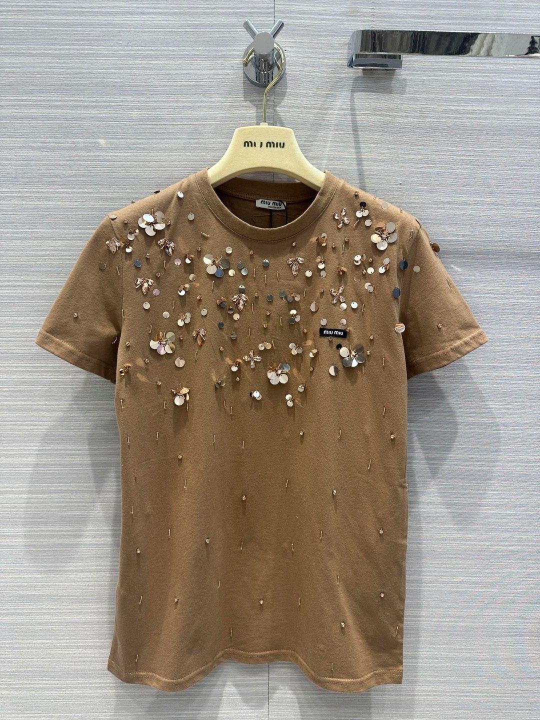 Embellished Sequin T-Shirt