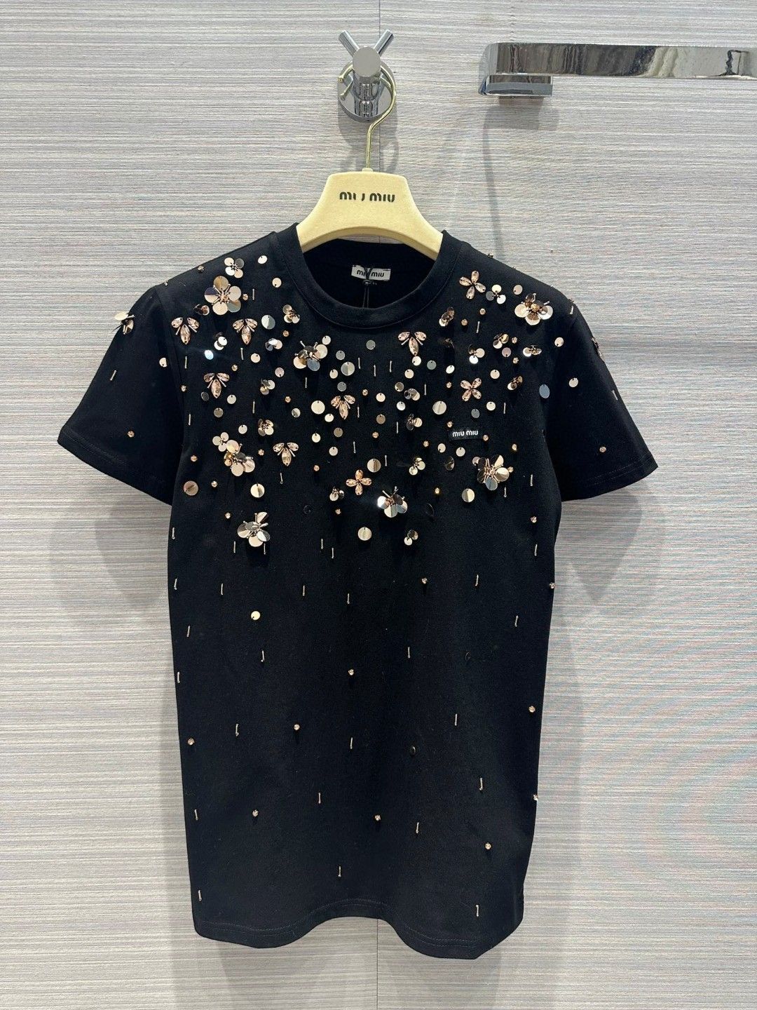Embellished Sequin T-Shirt