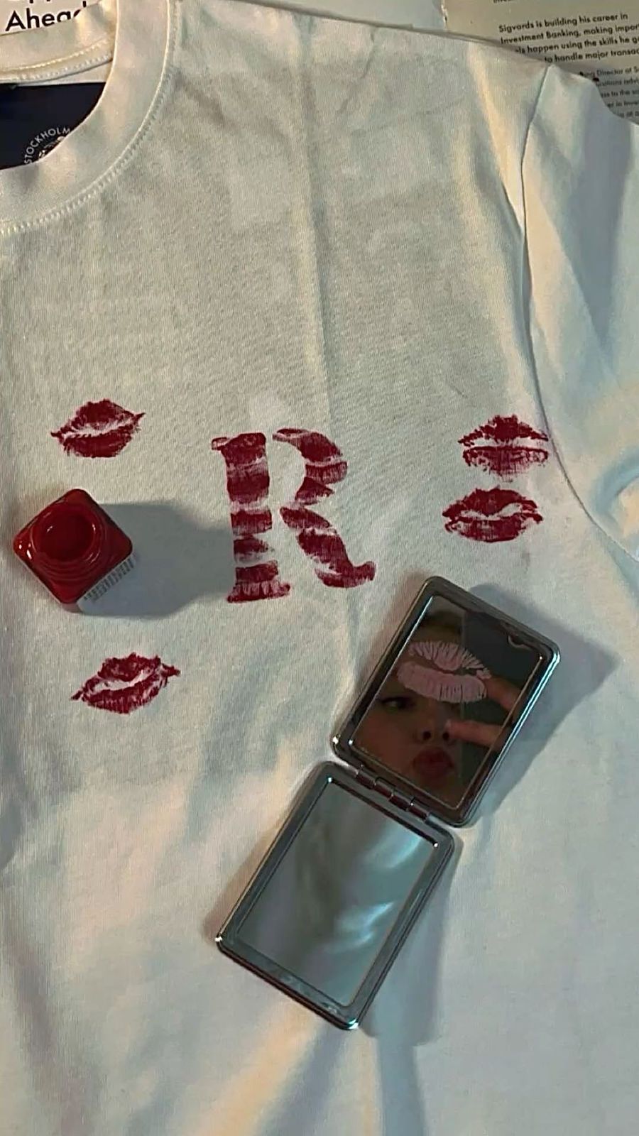 White Graphic Initials Tee
