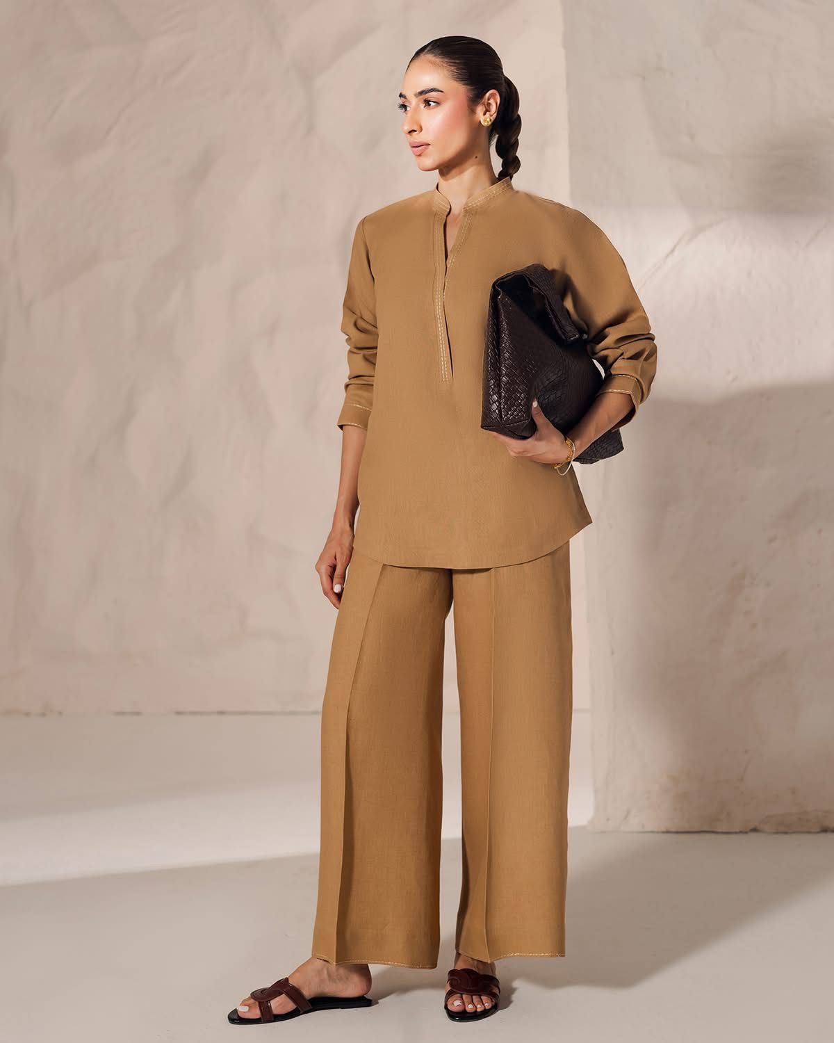 Soft Camel Brown Cordset