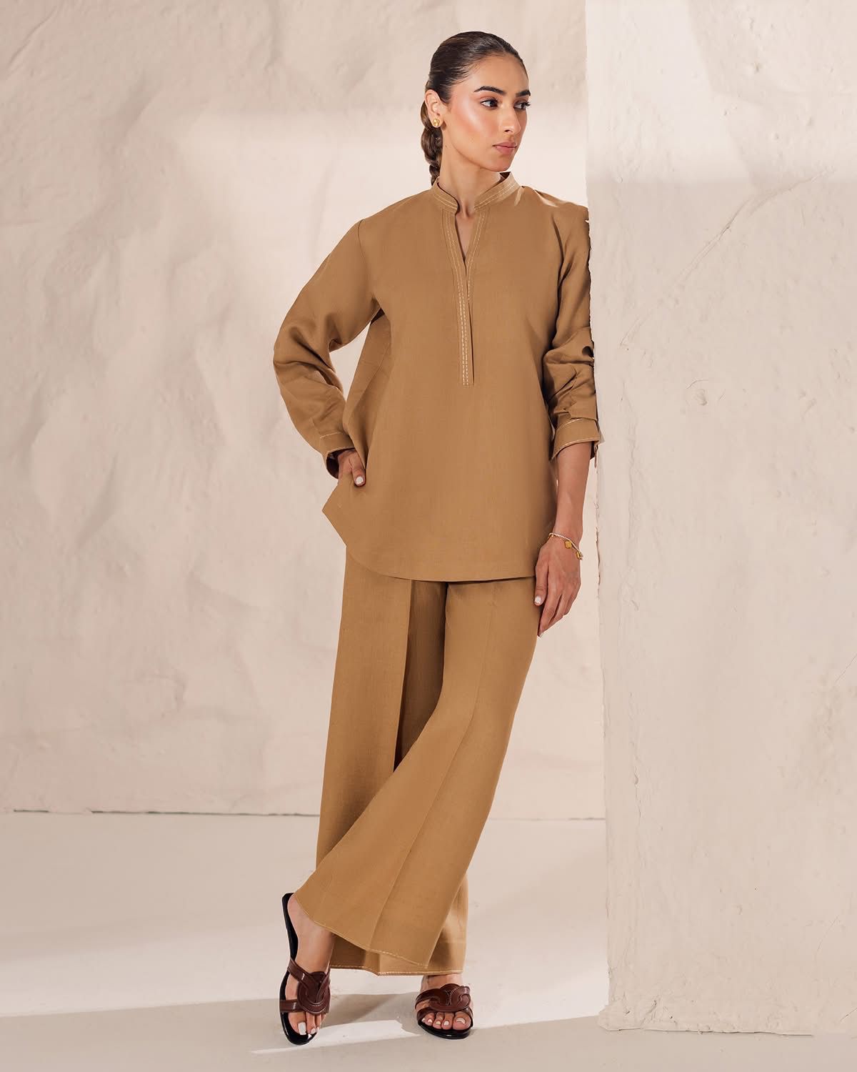 Soft Camel Brown Cordset
